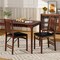 Foldable Upholstered Kitchen Chairs With Padded Seat - Set Of 2